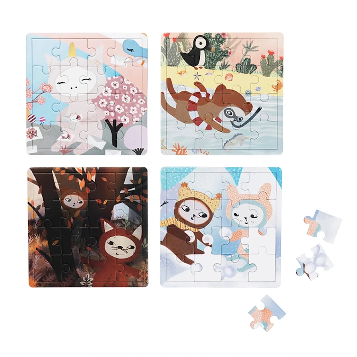 FABELAB 4 Seasons Baby Puzzle 5 FABELAB 4 Seasons Baby Puzzle