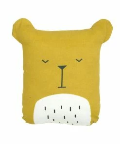 FABELAB Children's Animal Cushion Honey Yellow Bear