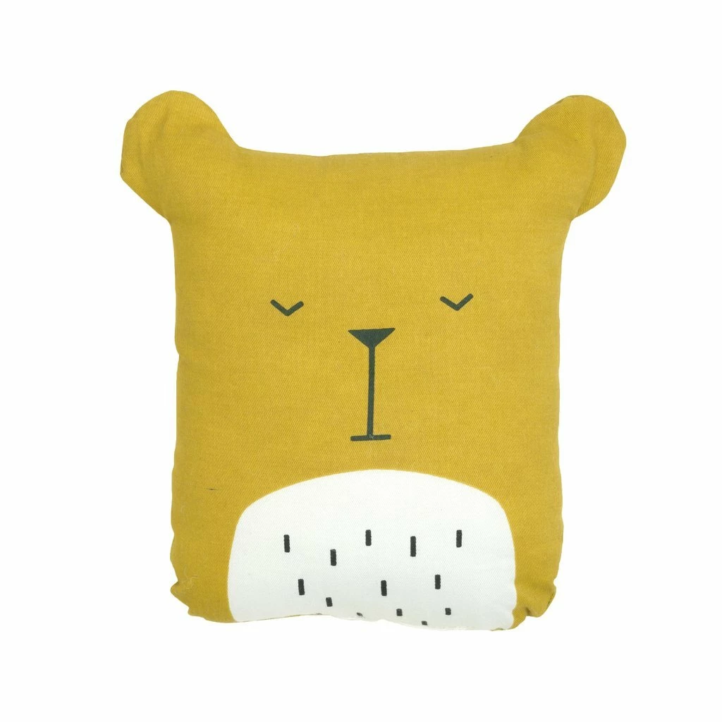 FABELAB Children's Animal Cushion Honey Yellow Bear 3 FABELAB Children's Animal Cushion Honey Yellow Bear