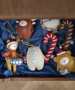 FABELAB Christmas Hanging Ornaments Set of 3 - Candycane 9 FABELAB Christmas Hanging Ornaments Set of 3 - Candycane