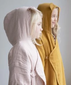 FABELAB Mauve Children Bathrobe for 3-7 Years Old