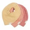 FABELAB Set of 3 Pastel Flower Muslin Bandana Bibs