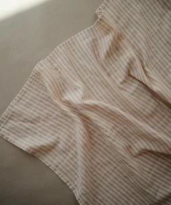 FABELAB Natural Stripes Organic Cotton Muslin Swaddle Blanket