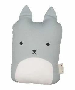 FABELAB Children's Animal Cushion Foggy Blue Cat
