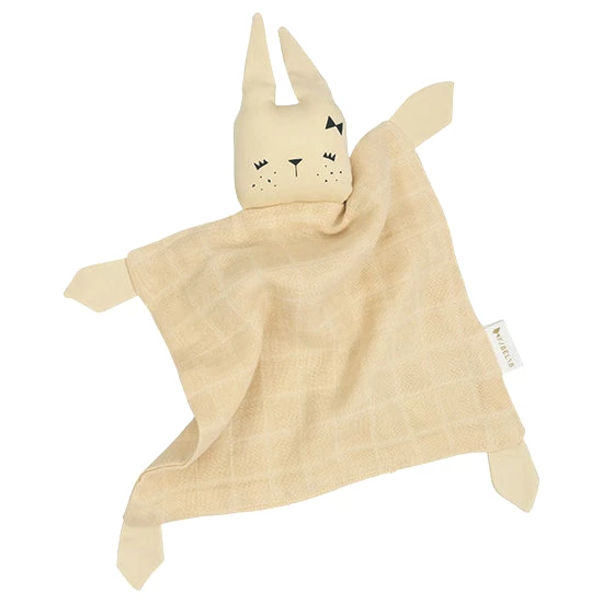 FABELAB Doudou de Algodón Orgánico Animal Bunny - Pale Yellow 4 FABELAB Doudou de Algodón Orgánico Animal Bunny - Pale Yellow