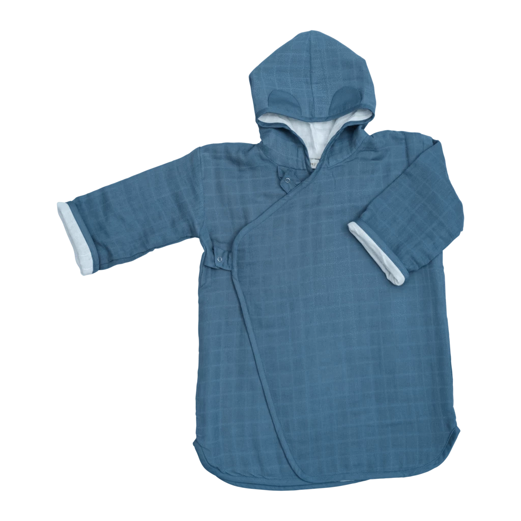 FABELAB Children Bathrobe in Blue (3 - 7 years Old) 3 FABELAB Children Bathrobe in Blue (3 - 7 years Old)