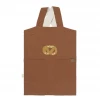 FABELAB Pretzel Embroidered Children's Apron in Cinnamon 1 FABELAB Pretzel Embroidered Children's Apron in Cinnamon