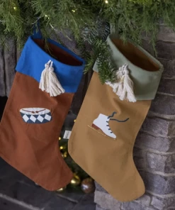FABELAB Drum Embroidery Christmas Stocking
