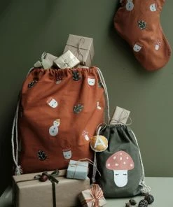 FABELAB Mushroom Embroidered Gift Bag