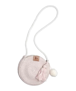 FABELAB Child's Pink Cotton Rope Purse Bag