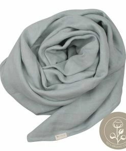 FABELAB Manta de Muselina de Algodón Orgánico - Foggy Blue