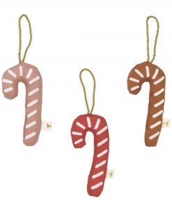 FABELAB Christmas Hanging Ornaments Set of 3 - Candycane