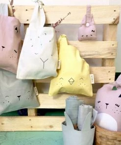 FABELAB Bolsa Merienda de Algodón Orgánico - Ochre Bear 7 FABELAB Bolsa Merienda de Algodón Orgánico - Ochre Bear